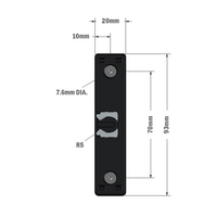 52-110-3 MODULAR SOLUTIONS PROFILE 30 SERIES DOOR LATCH SINGLE STUD METAL W/HARDWARE